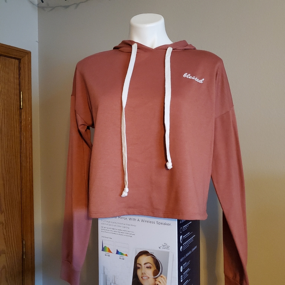 Blessed Crop Hoodie